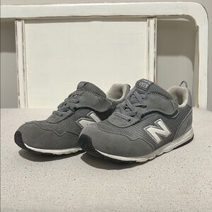 New Balance Kids Sneakers in Gray and White
